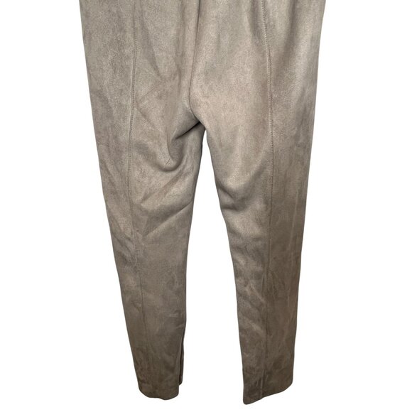 Ann Taylor Taupe Faux Suede Skinny Pants Women’s Size 4 Stretch Neutral - Picture 10 of 14